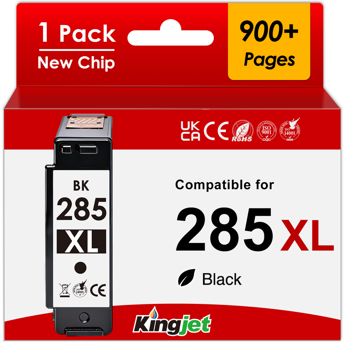 285XL Black Ink for Canon 285 Ink Cartridge for Canon 285 Ink Compatible with PIXMA TS7720 TR7820 TS7722 Printers