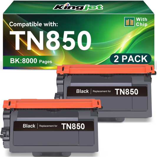 TN850 Toner Cartridge Replacement for Brother TN850 TN820 TN 850 High Yield Toner (2 Pack)