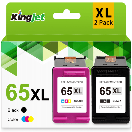 65XL Ink Cartridges for HP 65 Ink Cartridge for 65XL HP Ink Cartridge for HP AMP 100 120 Series for HP DeskJet 3755 2655 3720 3722 3723 3752 3758 for HP Envy 5055 5000 (Black, Tri-Color)